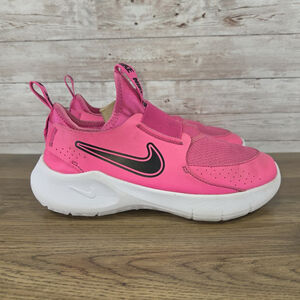 Nike Flex Runner 3 Girls Kids Pink Slip-on Sneakers Shoes Size 4y